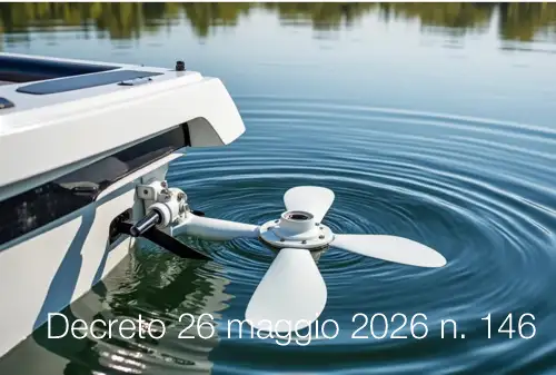 Decreto 26 maggio 2026 n. 146 / Procedure sistemi di alimentazione elettrica su unit&agrave; da diporto